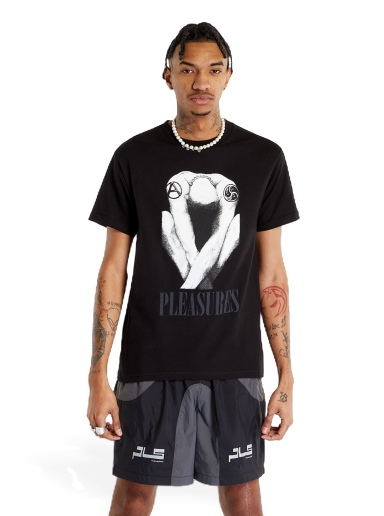 Tričko Pleasures Bended T-Shirt Čierna | P23SP067 BLACK