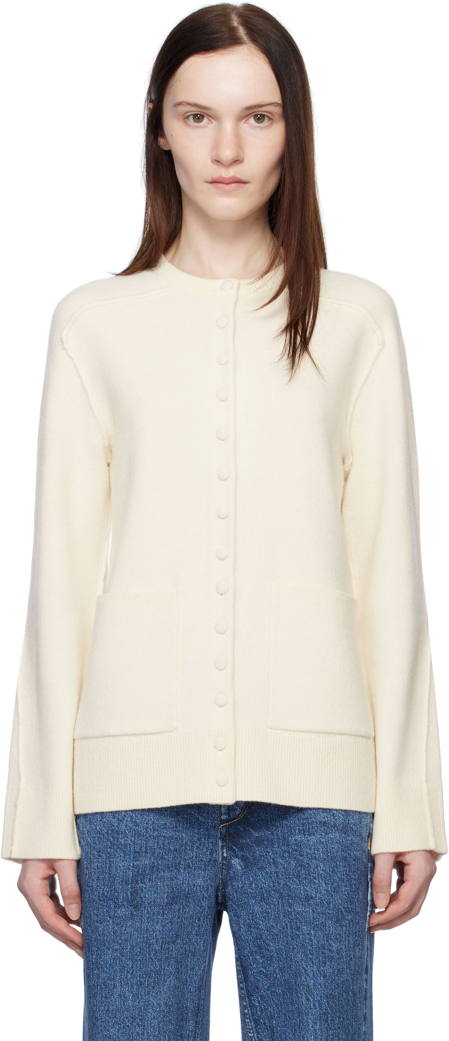 Sveter rag & bone rag & bone Bridget Lady Cardigan Biela | WAS24H033MM33, 0