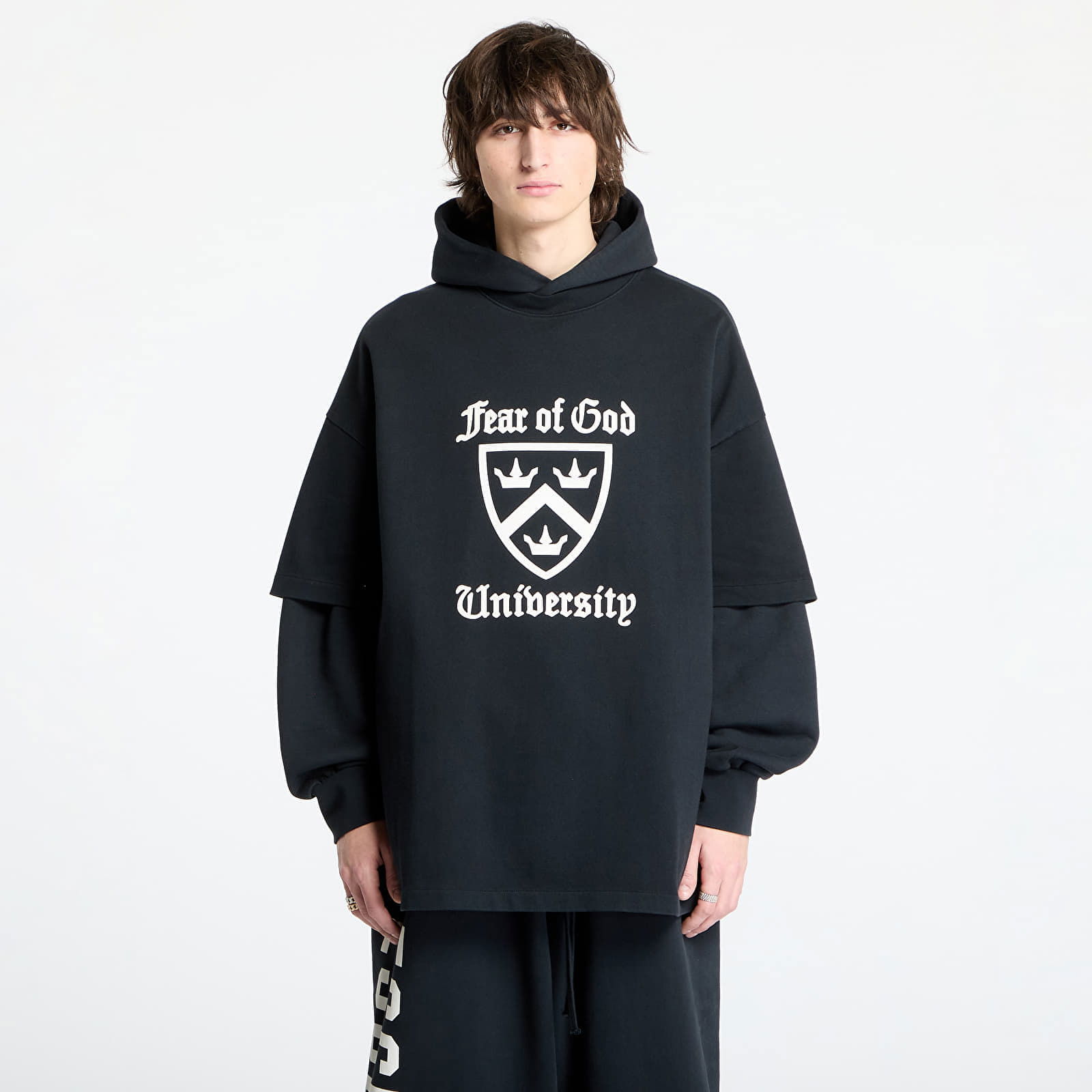 University Double Sleeve Hoodie