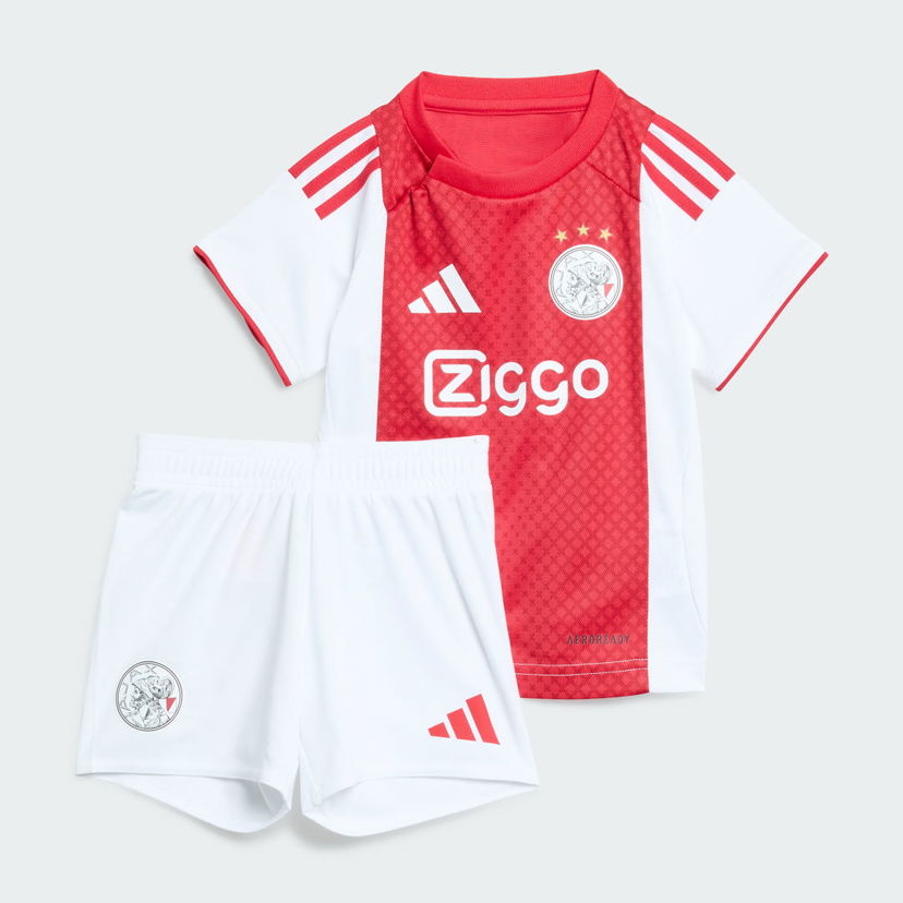 Súprava adidas Performance Ajax Amsterdam 25/26 Home Kit Baby Červená | JI9575