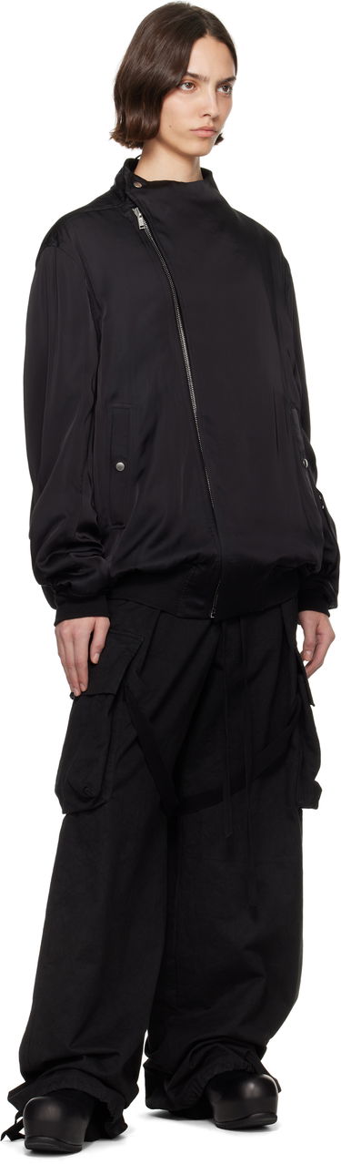 Bomber bunda Rick Owens Rick Owens Washed Charmeuse Anthem Bomber Jacket Čierna | RO01E7785 SCH, 3
