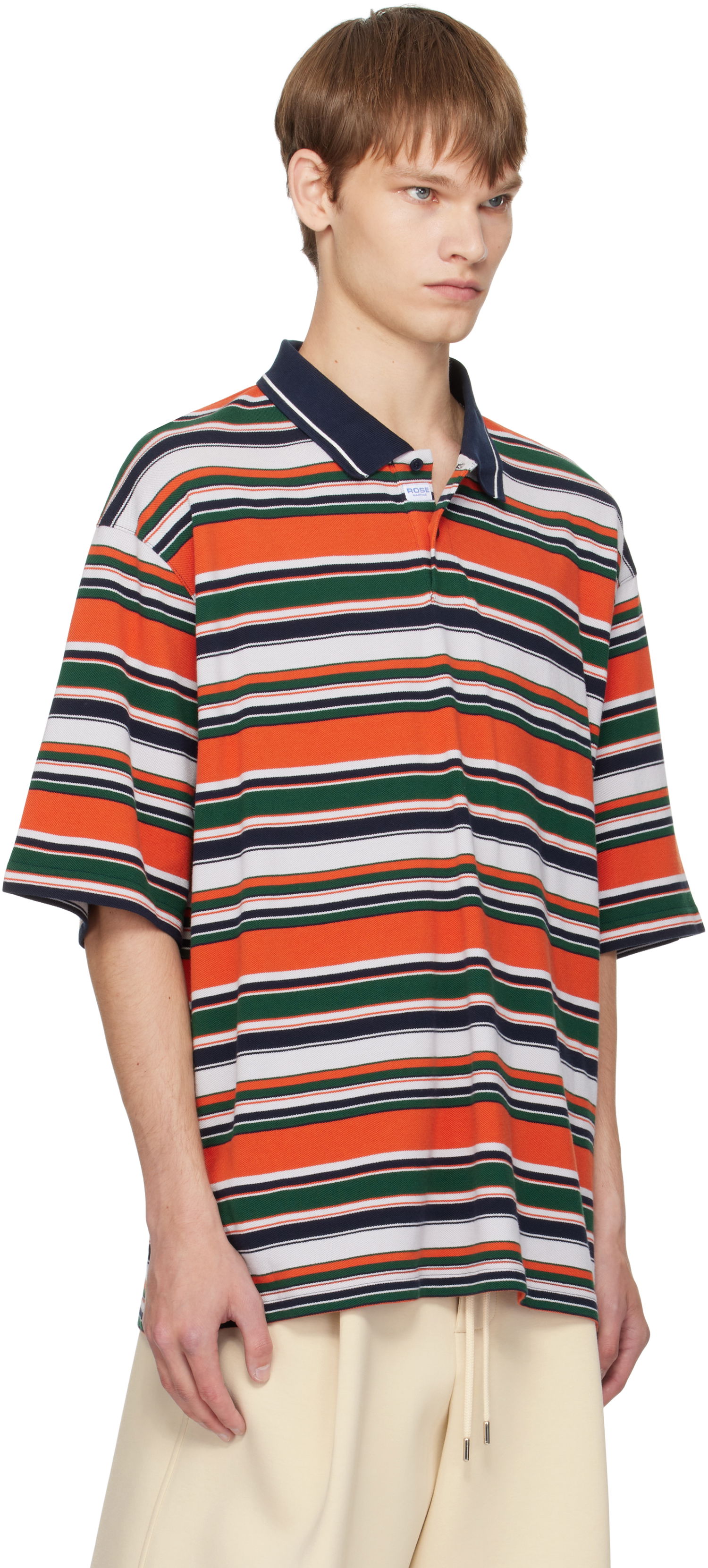 Polo tričko Martine Rose Martine Rose Oversized Striped Polo Rôznofarebný | 643JE02418, 1