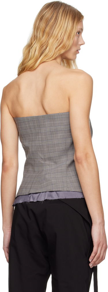Crop Top Ottolinger Ottolinger Suit Corsage Top Šedá | 123-103023-02, 2