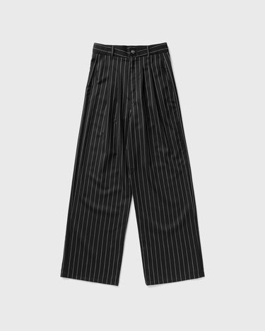 Nohavice Carhartt WIP Work In Progress Seaton Pinstripe Wide-Leg Trousers Čierna | I034450 2MBXX, 4