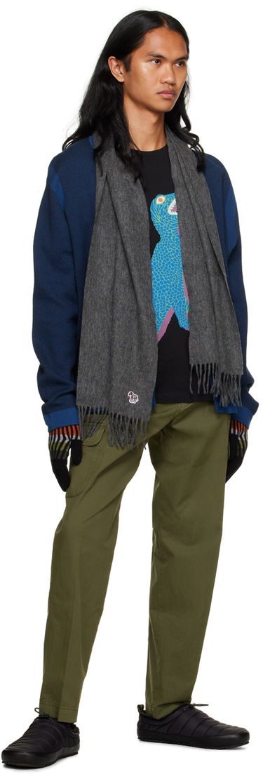 Šál Paul Smith Zebra Scarf Šedá | M2A-150K-JZEBRA-76-0, 2