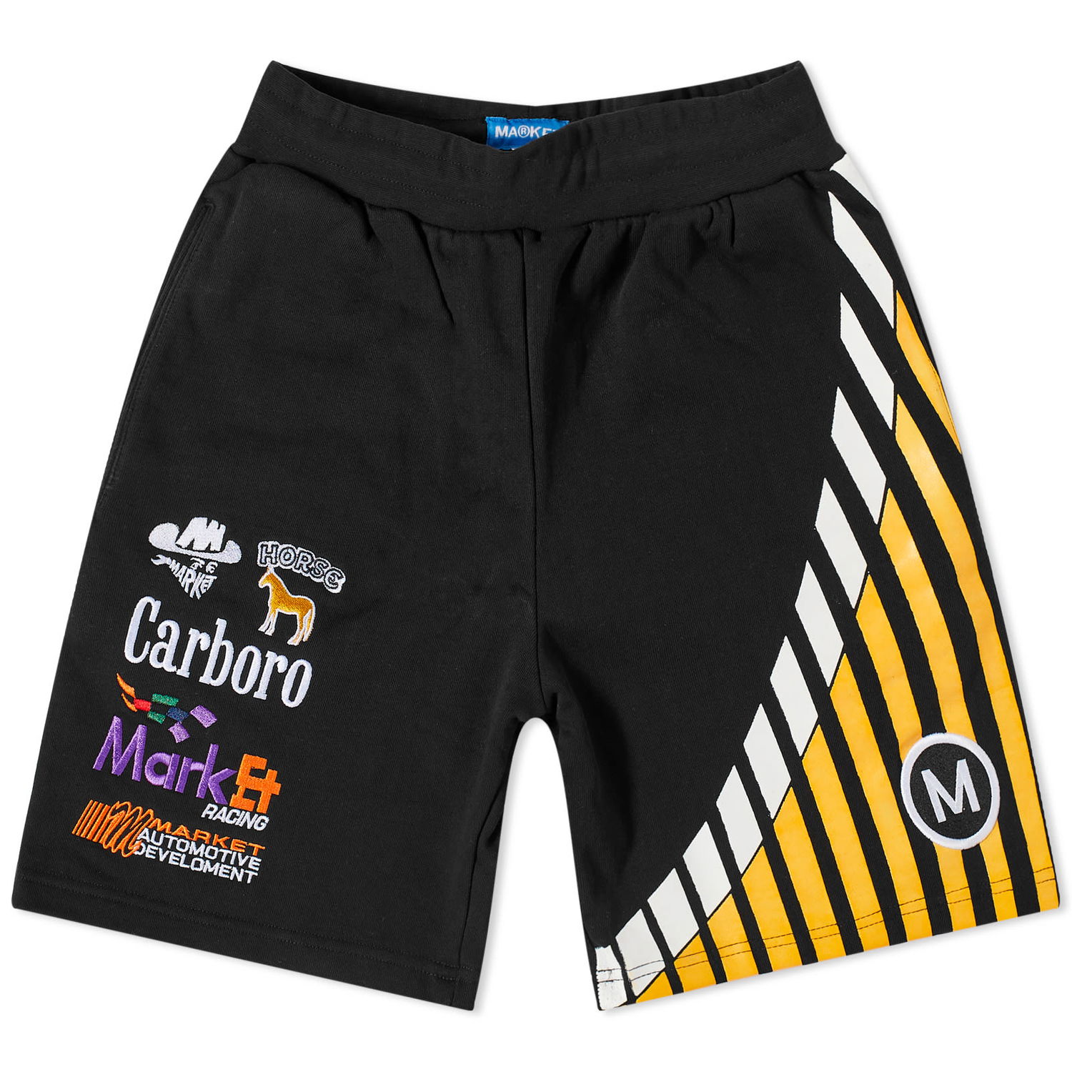 Šortky MARKET Express Racing Sweat Shorts Čierna | 395000624-BLK, 0