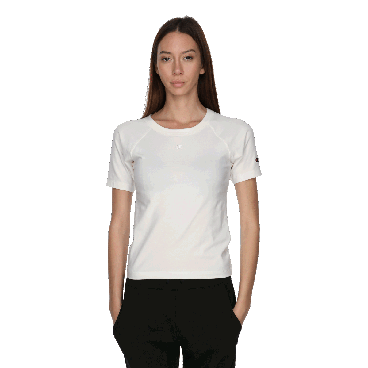 Tričko Champion Raglan Sleeve Crew Neck T-Shirt Biela | 117601-WW003, 0