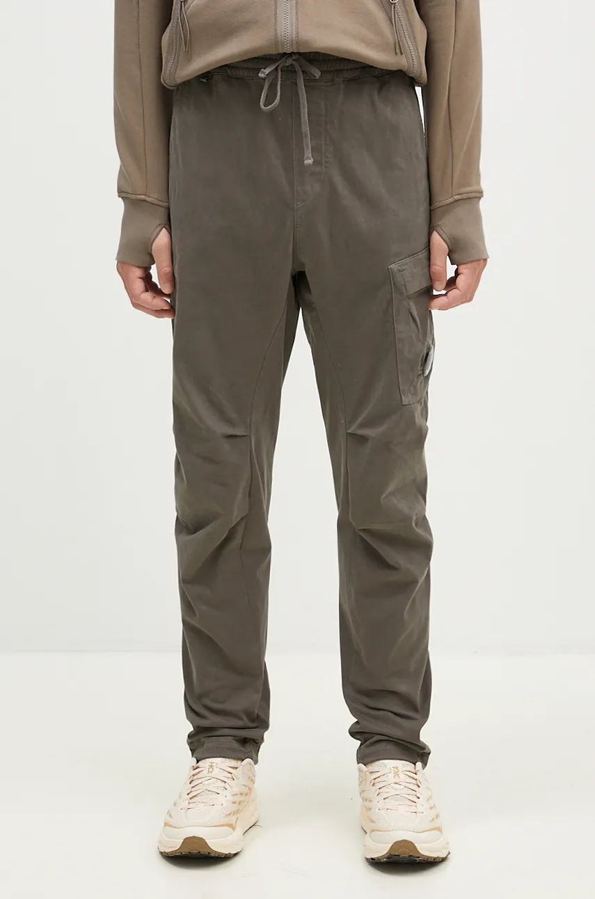Cargo nohavice C.P. Company Stretch Sateen Ergonomic Lens Cargo Pants Zelené | 17CMPA180A005529G, 0