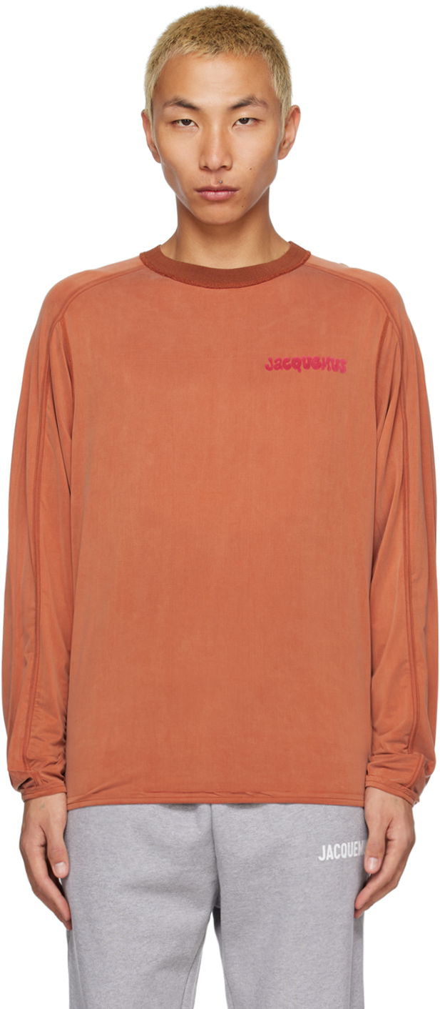 Tričko Jacquemus Crewneck T-Shirt Oranžová | 23E235JS110-2307, 0