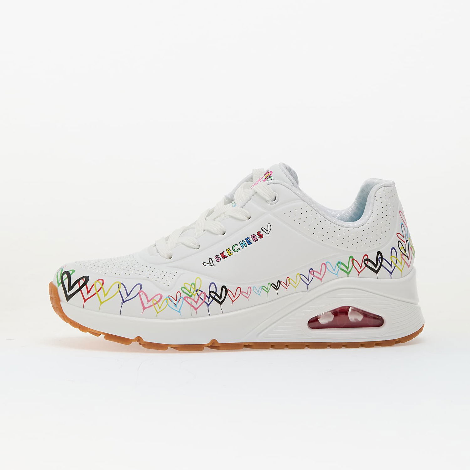 Tenisky a topánky Skechers Uno - Love All Around Biela | 177917 WMLT, 0
