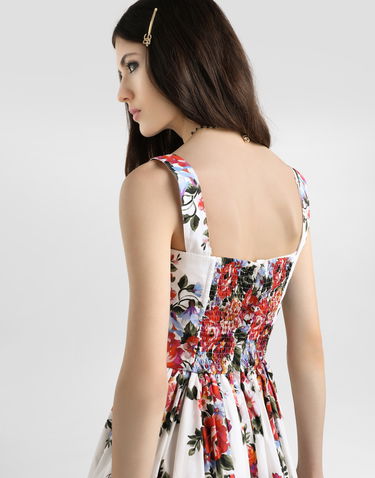 Šaty Dolce & Gabbana Dolce & Gabbana Flower Bouquet-print Cotton Dress Rôznofarebný | F6TTGTHS5UUHA5ZO, 3