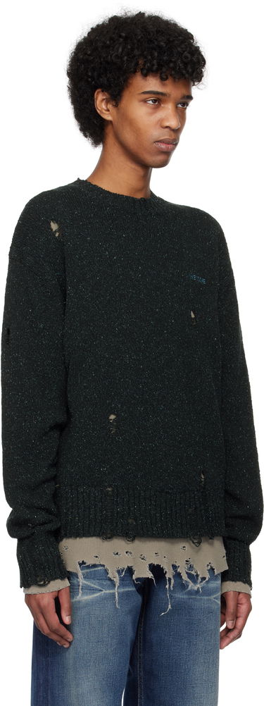 Sveter We11done We11done Grunge Knit Sweater Zelené | WD-KT0-25-621-U-NV, 1