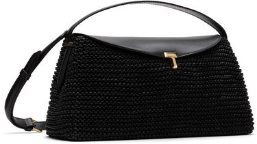 Taška cez rameno TOTEME TOTEME T-Lock Woven-Leather Shoulder Bag Čierna | 252-WAL961-LE0134, 1