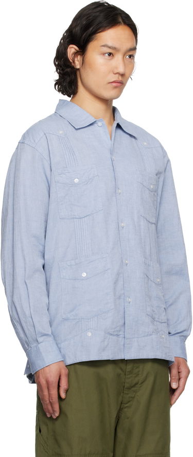 Košeľa Engineered Garments Engineered Garments Guayabera Shirt Šedá | 25S1A032, 4