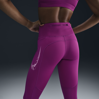 Legíny Nike 7/8 Running Leggings Fast Mid-Rise Fialová | FV6682-518, 2