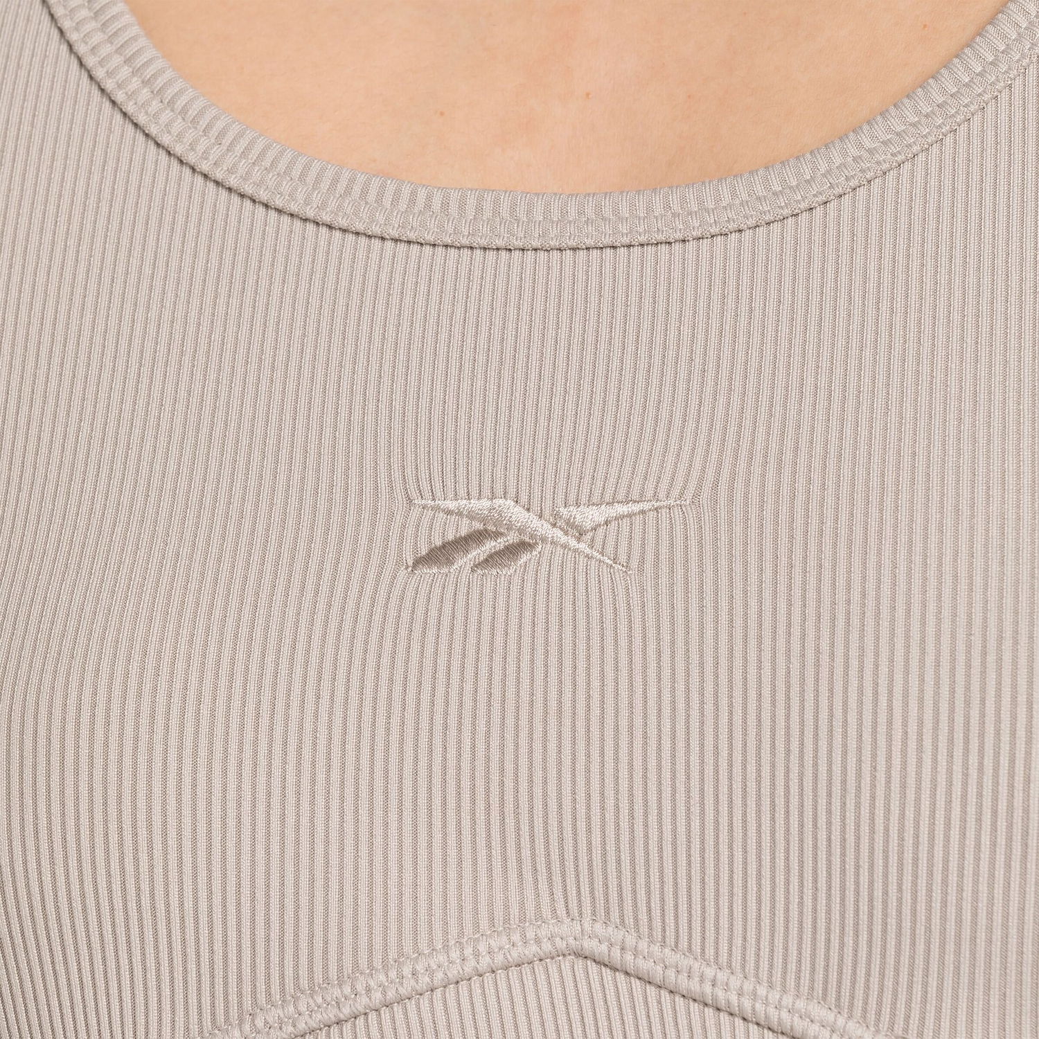 Crop Top Reebok Reebok Studio Rib Crop Tank Top Béžová | 100076305, 1