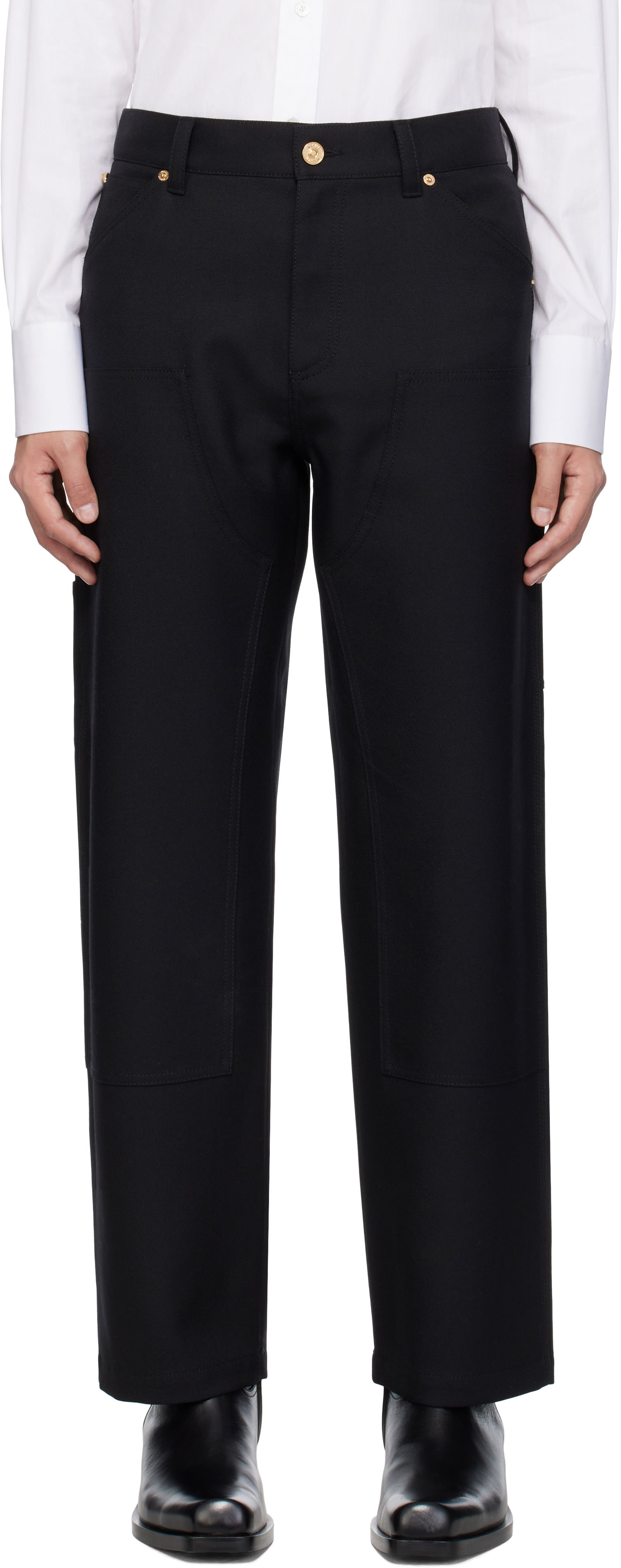Cargo nohavice Versace Versace Carpenter Trousers Čierna | 1018885_1A08771, 0