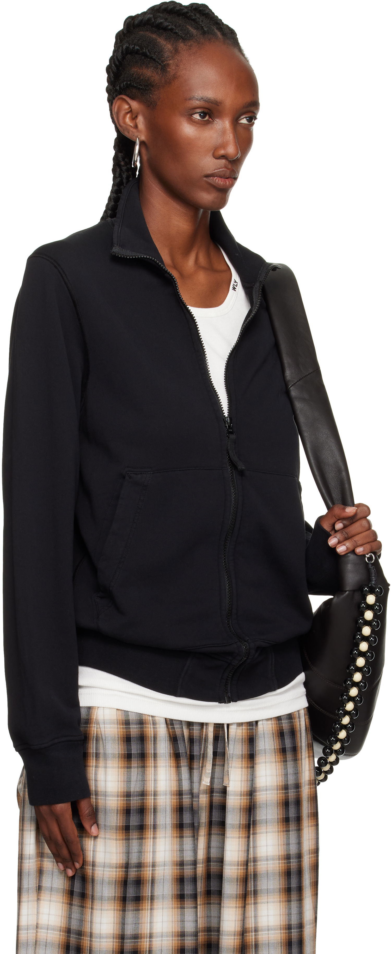 Bunda Stone Island Stone Island Organic Cotton Fleece Jacket Čierna | K2S15 6100063 S0051, 1