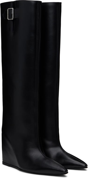 Tenisky a topánky Courrèges Astro Wedged Leather Tall Boots Čierna | 324SBT035CR0017, 3