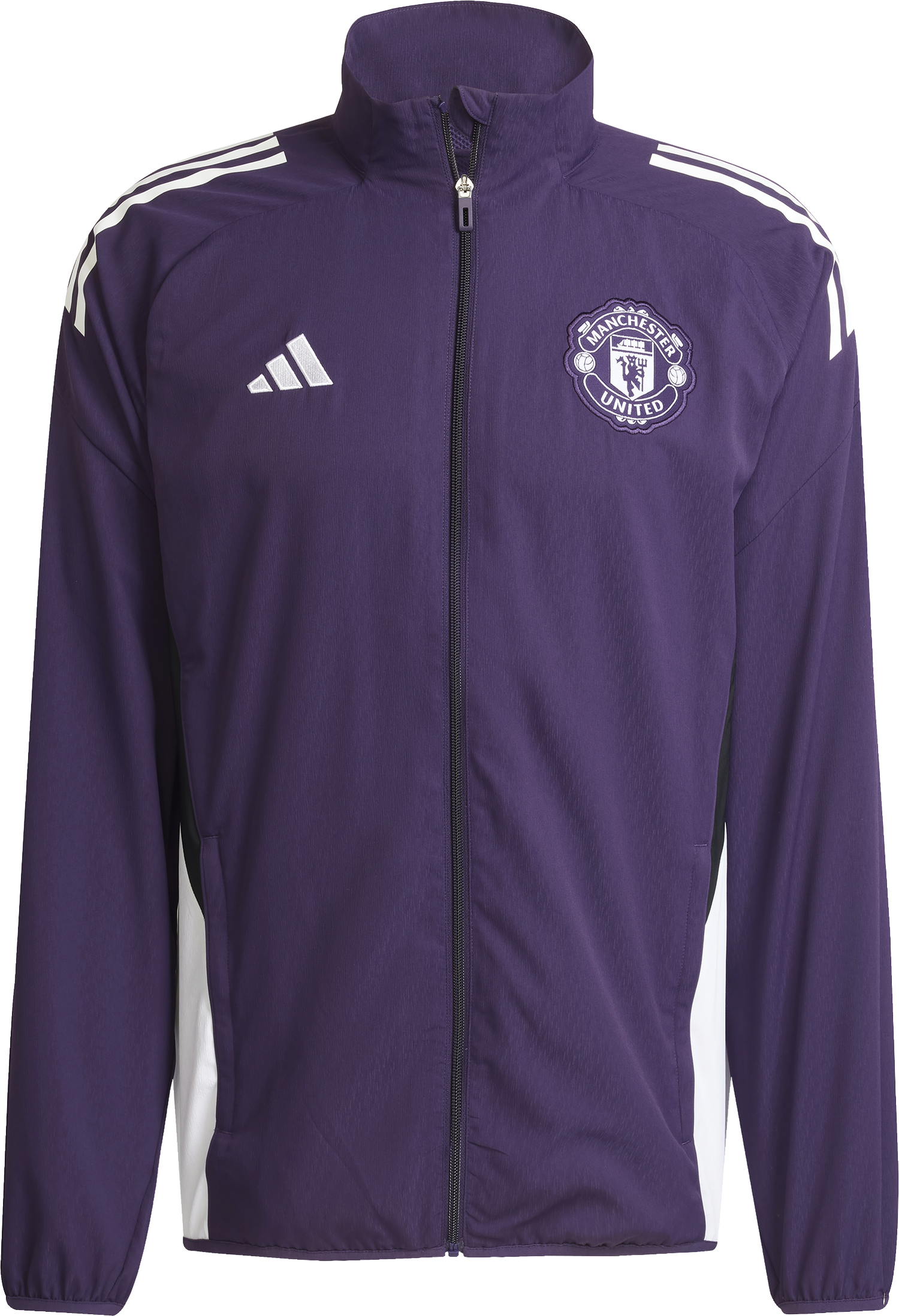 Bunda adidas Originals Manchester United Pre-Match Jacket 2025/26 Fialová | jp3107, 0