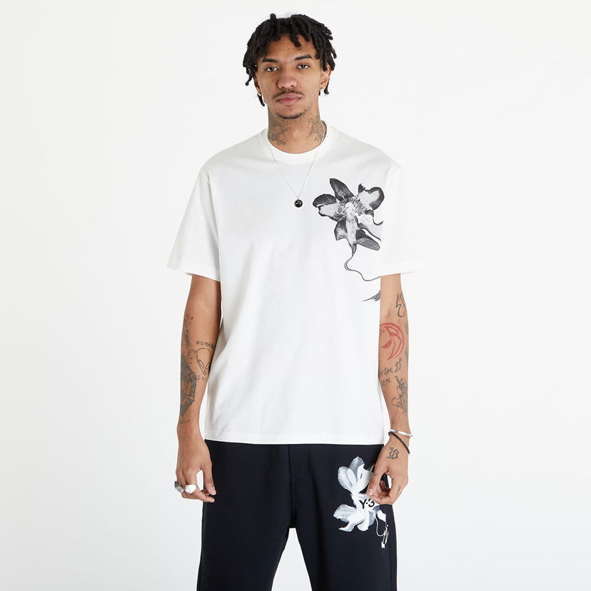 Tričko Y-3 Graphic Short Sleeve Tee UNISEX Off White Biela | IV7737