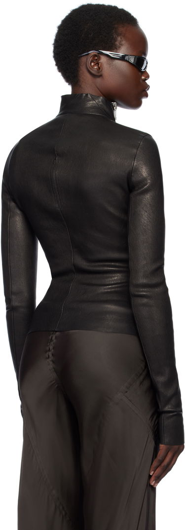 Sveter Rick Owens Rick Owens Hollywood Gary Leather Jacket Čierna | RP01E7701 LSV, 2