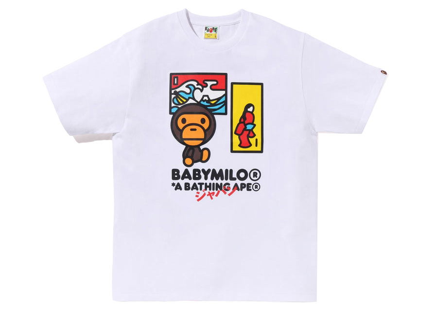 Tričko BAPE Japan Art Baby Milo Tee Biela | 2J22-110-007, 0