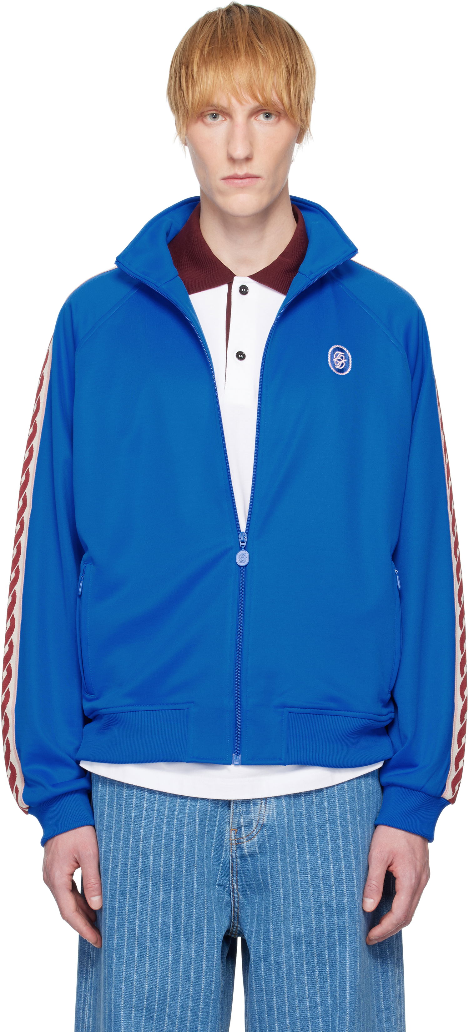 Vetrovka Drôle de Monsieur Drole De Monsieur 'Le Track Jacket Tresse' Track Jacket Modrá | G-SJ007-PL135-BE, 0