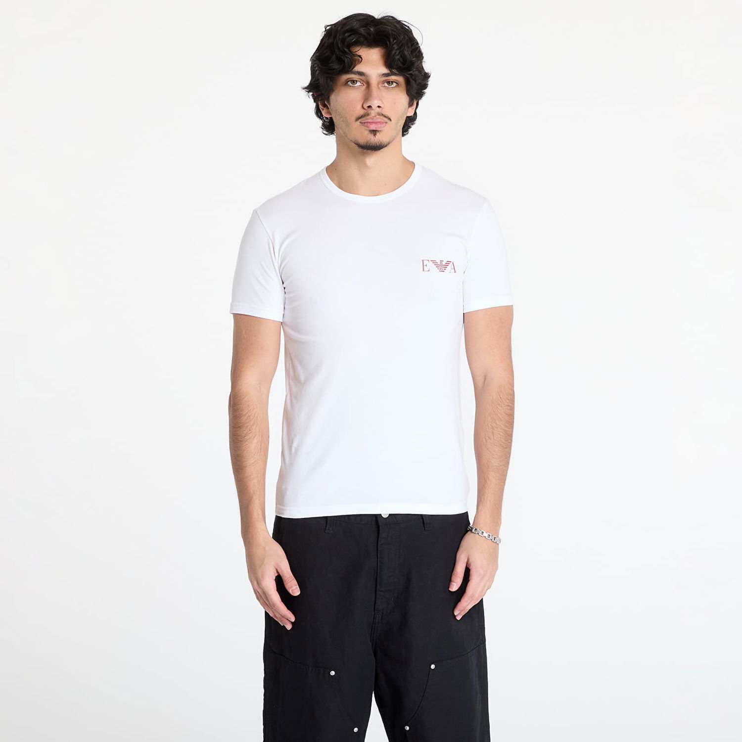 Tričko Emporio Armani EA7 Emporio Armani 2-Pack Crew Neck T-Shirts Biela | EM001849AF10778M0080, 0