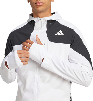 Vetrovka adidas Originals Adizero Hooded Jacket Biela | jf3471, 2