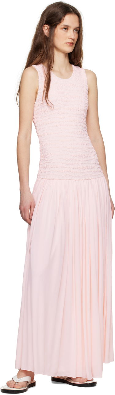 Šaty Jil Sander Jil Sander Shirred Maxi Dress Ružová | J02CT0475_J20266, 3