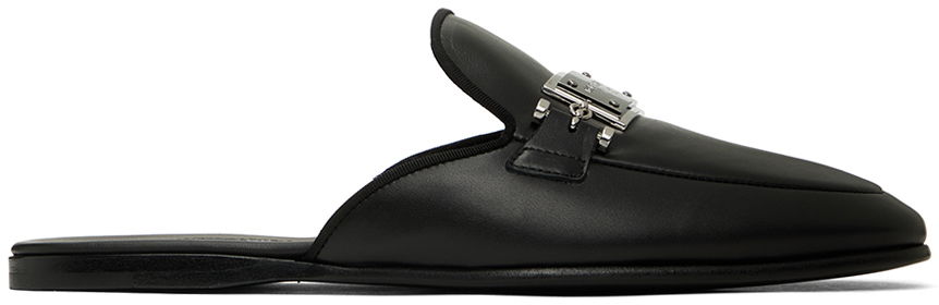 Black Logo Loafers