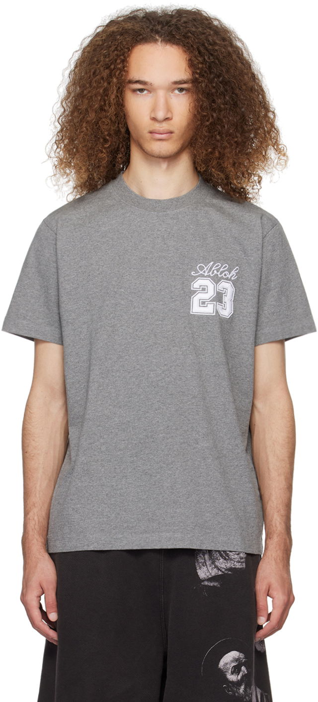 Tričko Off-White Gray '23' T-Shirt Šedá | OMAA027S24JER0050601, 0