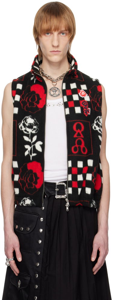 Vesta Chopova Lowena Print Fleece Vest Čierna | 4042M, 0