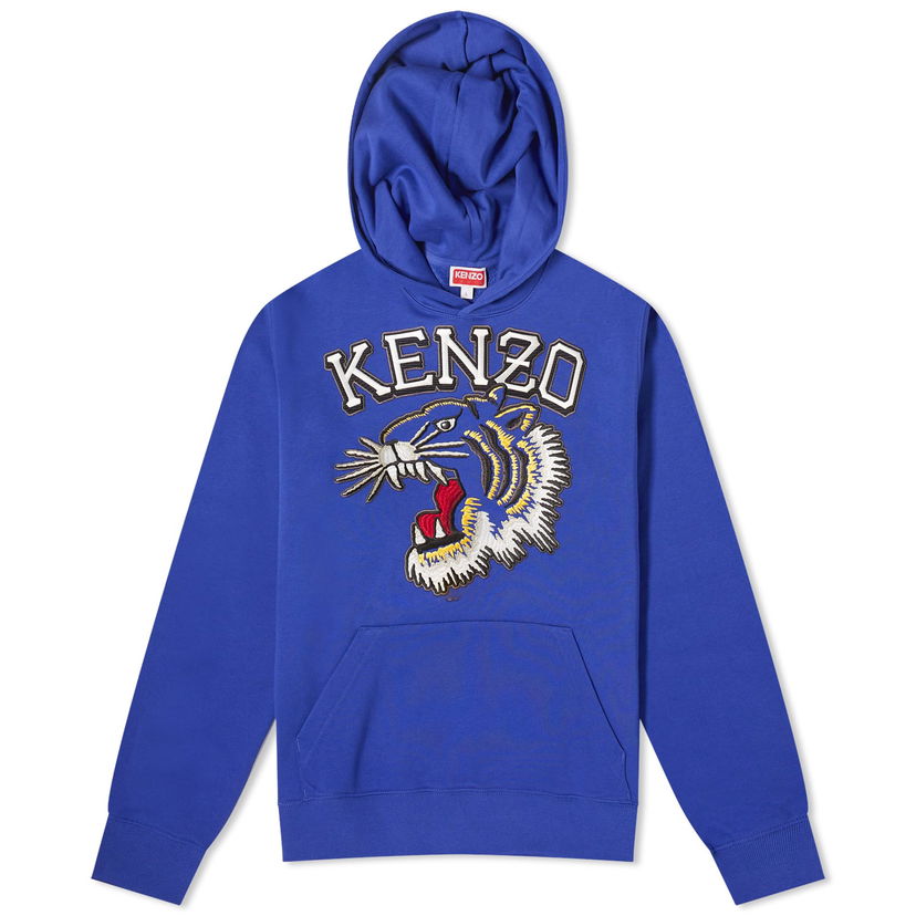 Mikina KENZO Tiger Varsity Slim Popover Hoodie Modrá | FE55SW1864MF-75