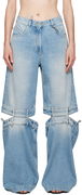 The Attico Long Leg Split Jeans
