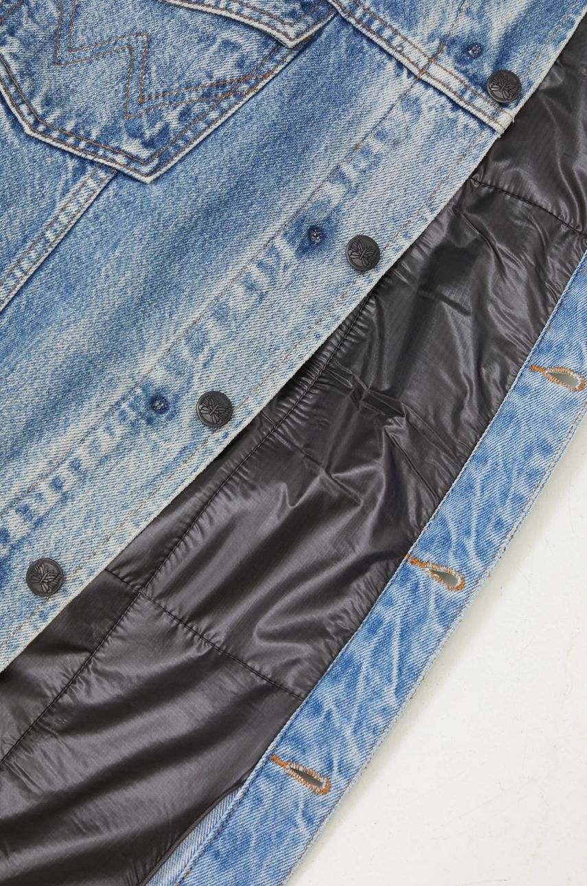 Denim Jacket with Nylon Panels