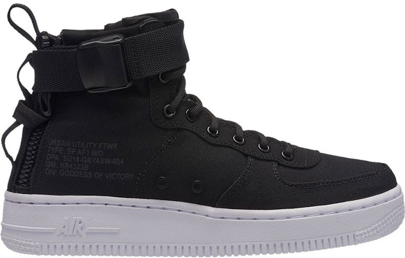 Tenisky a topánky Nike SF Air Force 1 Mid Čierna | AJ0424-004
