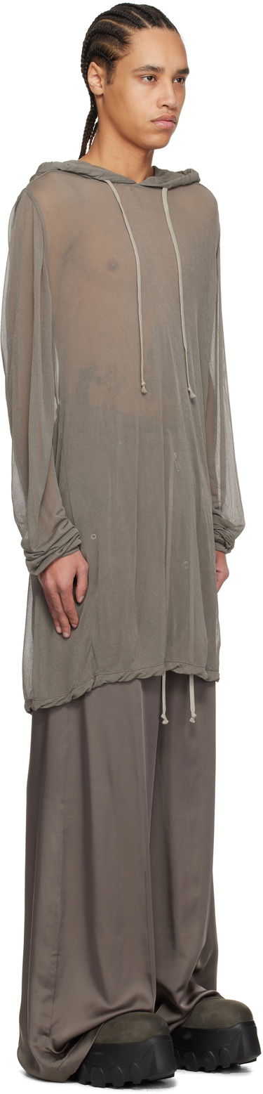 Sveter Rick Owens Rick Owens Hollywood Viscose Crepe Jersey Hoodie Šedá | RR01E5285 JCR, 1