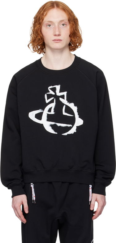 Sveter Vivienne Westwood Vivienne Westwood Stencil Orb Raglan Sweatshirt Čierna | 3I01000Z-J006O-, 0