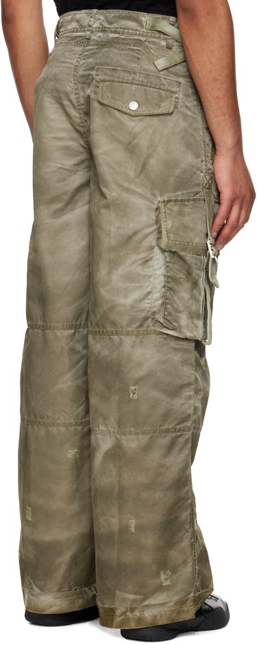 Cargo nohavice Feng Chen Wang Feng Chen Wang Sandwashed Cargo Pants Zelené | FUS19TR10, 2