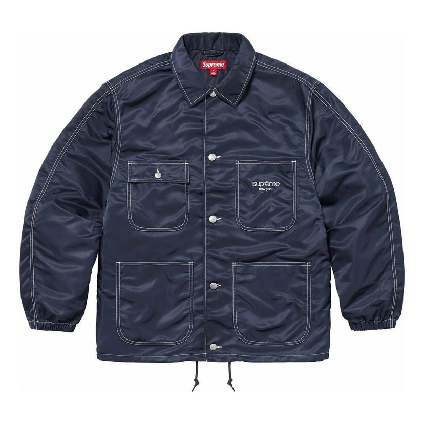 Vetrovka Supreme Chore Nylon Coat Modrá | SUP-SS24-139