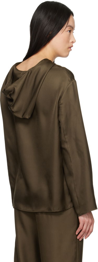 Mikina Loulou de Saison Loulou de Saison Nuka Silk Hoodie Zelené | NUKA, 2