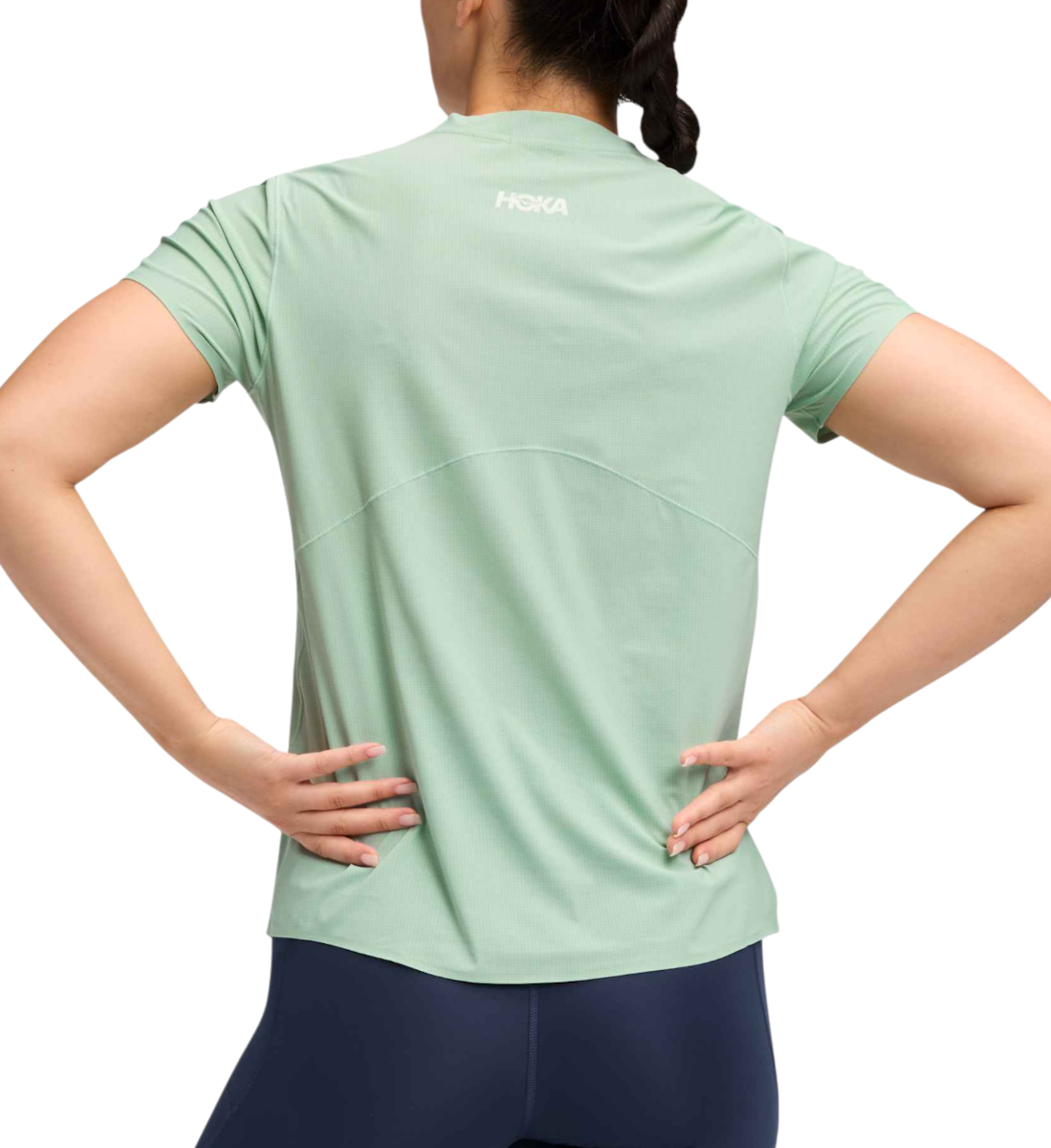 Tričko Hoka One One Hoka Airolite 2.0 Short Sleeve T-Shirt Zelené | 1175774-jade, 1