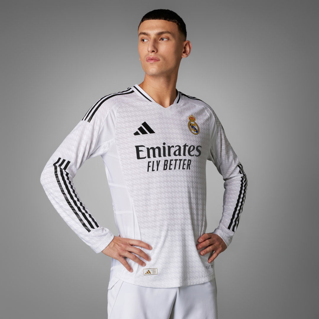 Real Madrid 24/25 Long Sleeve Authentic Home Jersey