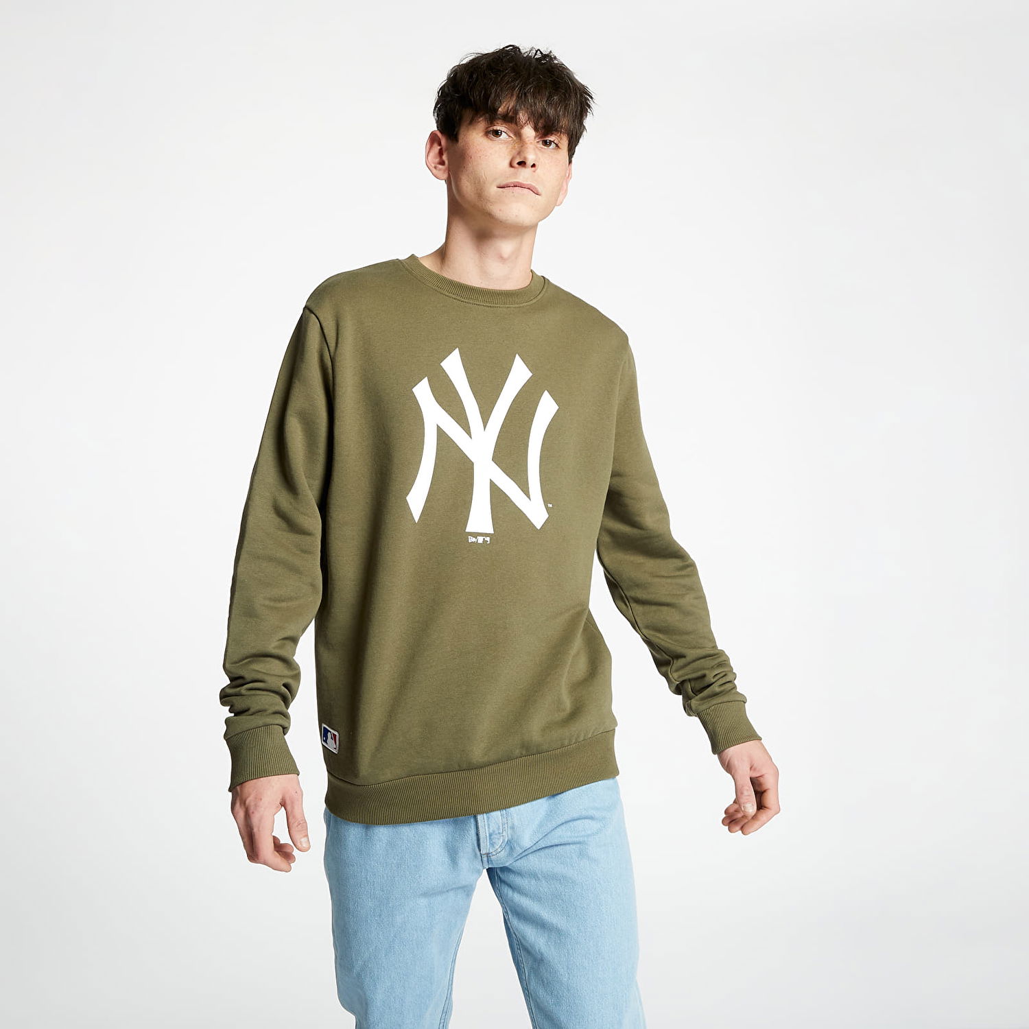 Mikina New Era MLB Team Logo New York Yankees Crewneck Zelené | 11863702, 0