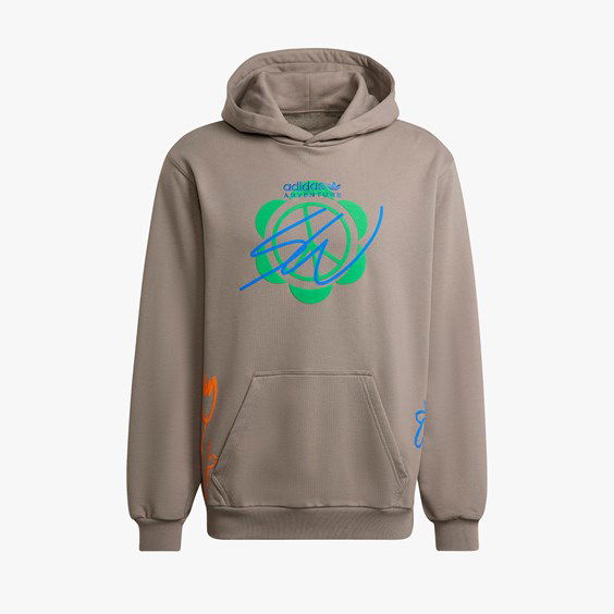 Mikina adidas Originals Sean Wotherspoon x Superturf Hoody Hnedá | HI3302, 0