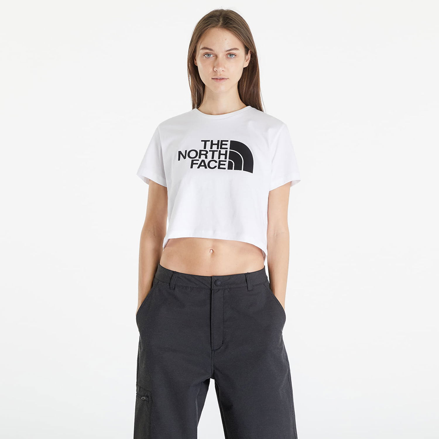 Crop Top The North Face Cropped Easy Tee TNF White Biela | NF0A87NAFN41, 0