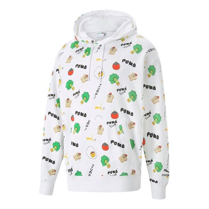 Mikina Puma Casual Breathable Pullover Hoodie Biela | 533200-02