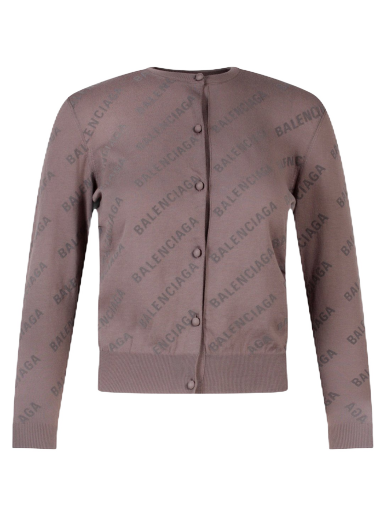 Sveter Balenciaga Cotton Jacquard Cardigan Béžová | 706303T3234#0966
